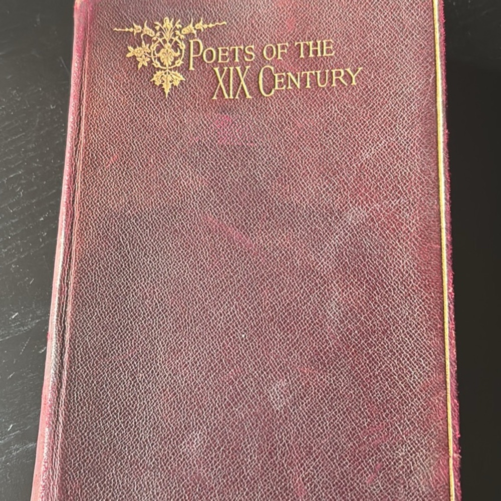 Antique Poetry Book - Poets of the XIX Century🌹🖤